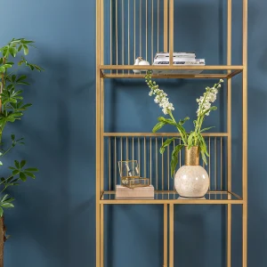 Ordinarte los angeles bookshelf 2 80cm gold