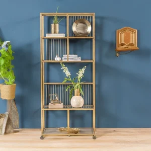 Ordinarte los angeles bookshelf 4 80cm gold